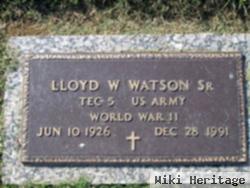 Lloyd W Watson, Sr