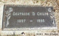 Gertrude D Childs