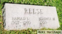 Harold L Reese