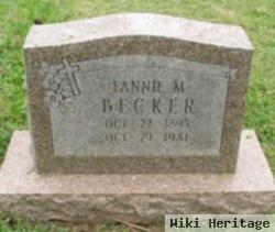 Fannie M Becker