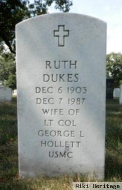 Ruth Dukes Hollett