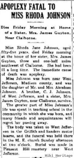 Rhoda Jane Johnson