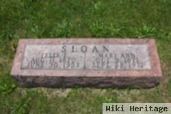 Mary Ann "mollie" Sherlock Sloan