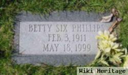 Betty Six Phillips