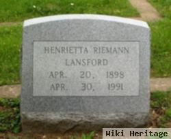 Henrietta Riemann Lansford