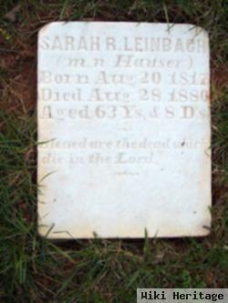 Sarah Rebecca Hauser Leinbach