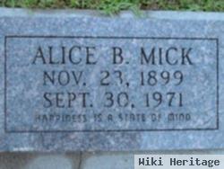 Alice Bertha Vincent Mick