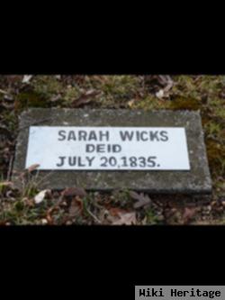 Sarah Wicks