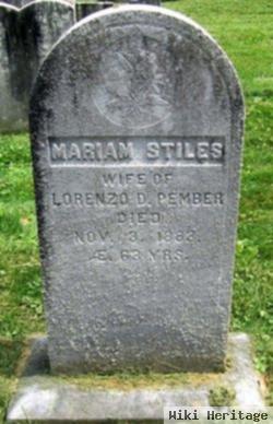 Mariam Stiles Pember