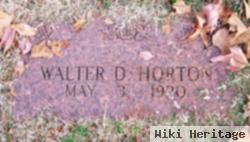 Walter D Horton