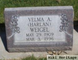 Velma A Harlan Weigel