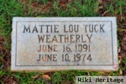 Mattie Lou Tuck Weatherly