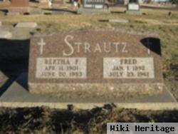 Bertha F Strautz