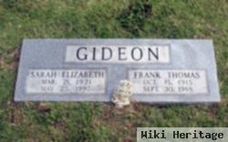 Sarah Ellen Elizabeth Getman Gideon