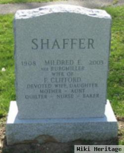 Mildred E Burgmiller Shaffer