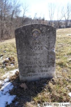 Sgt Frank Earl Rose