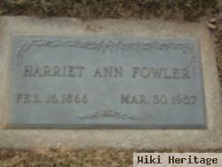 Harriet Ann Matthews Fowler