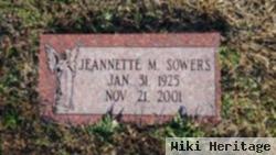 Jeannette M Sowers