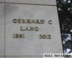 Gerhard C Lang