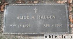 Alice M Haugen