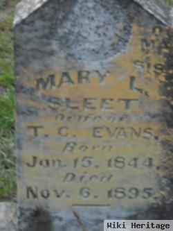 Mary L Sleet Evans