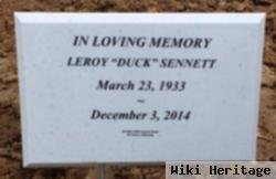 Leroy "duck" Sennett