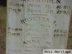 Rosetta I Miller Mcfadden