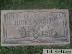 Rev Pearl Jones Hicks Wagers