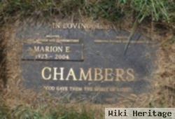 Marion E Chambers