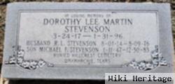 Dorothy Lee "pud" Martin Stevenson