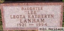 Leota Katheryn "lee" Lanham