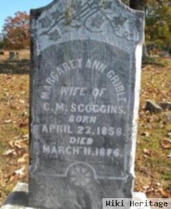 Margaret Ann Gribble Scoggins