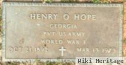 Pvt Henry O Hope