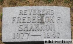 Rev Frederick Franklin Shannon