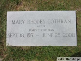 Mary Rhodes Cothran