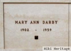 Mary Ann Darby