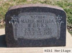 Maria Matilda Weeks