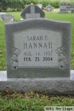 Sarah Barbara Parten Hannah