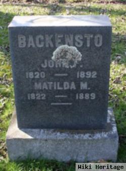 John F Backensto