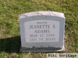 Jeanette E Adams