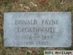 Donald Fayne Crosthwaite