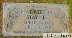 Harriet M Haynie