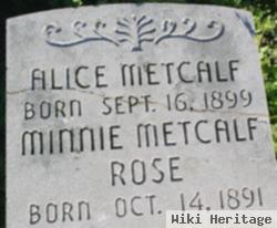 Minnie Metcalf Rose