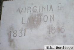 Virginia E Layton