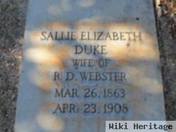 Sallie Elizabeth Duke Webster