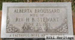 Alberta Evelyn "totsie" Broussard Stewart