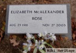 Elizabeth Mcalexander Rose