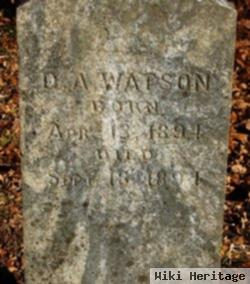 D A Watson