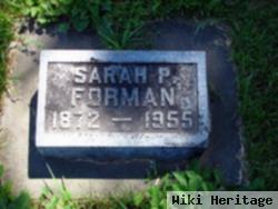 Sarah P Forman