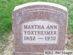 Martha Ann Waltermire Yoxtheimer